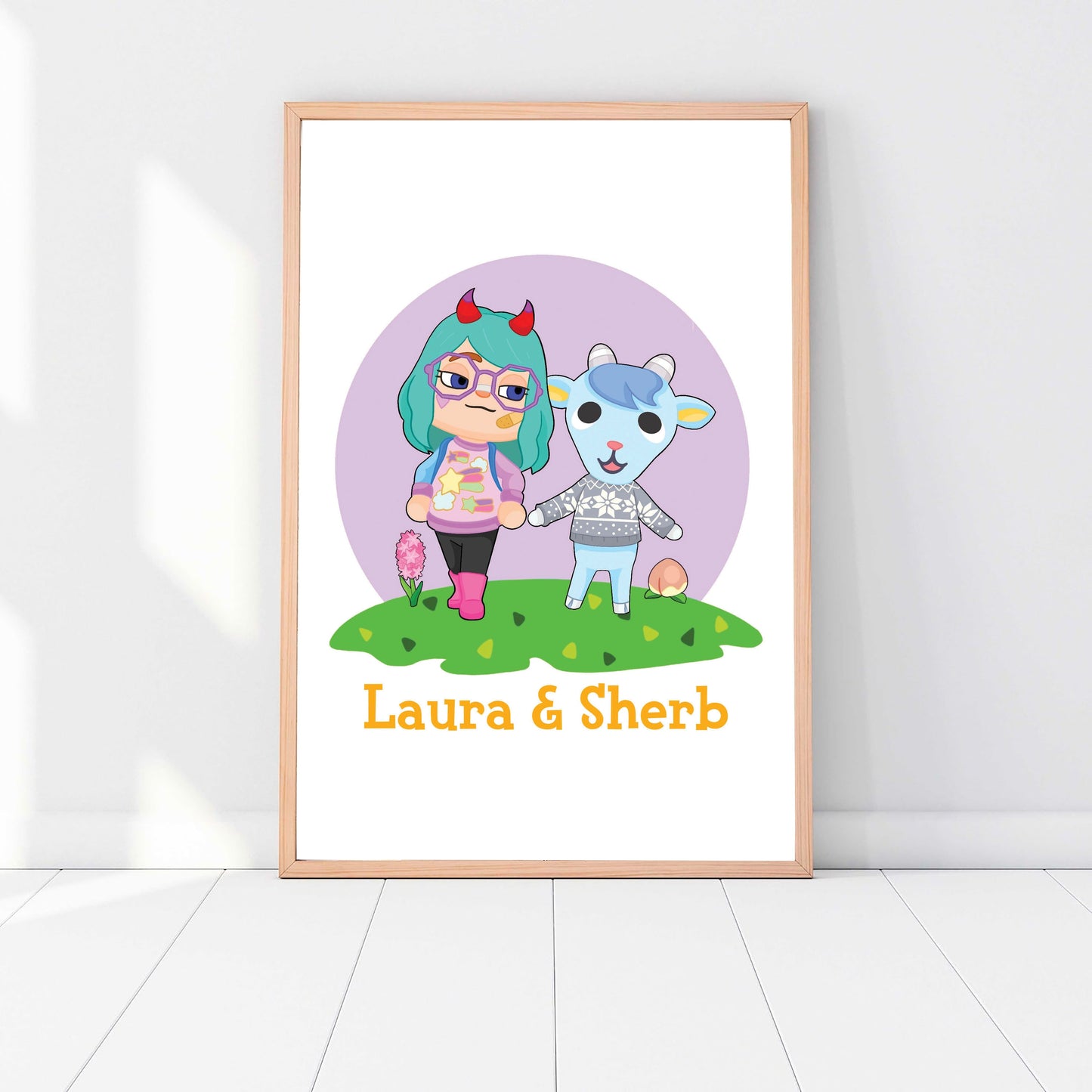 Animal Crossing Portrait, ACNH Dreamie Villager, Gift for Gamer, Animal Crossing New Horizons, ACNH Gift