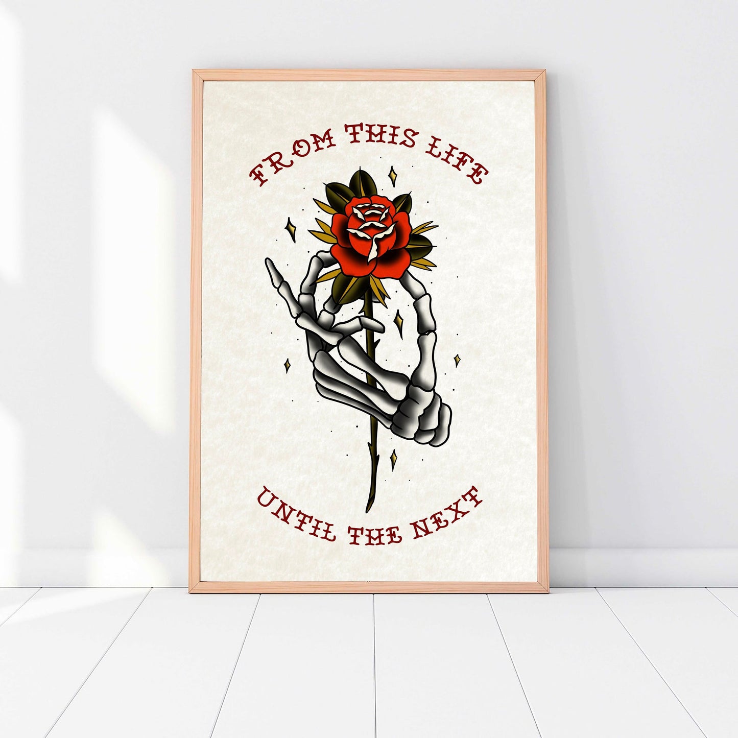 Tattoo Style Art Print - From This Life Until the Next