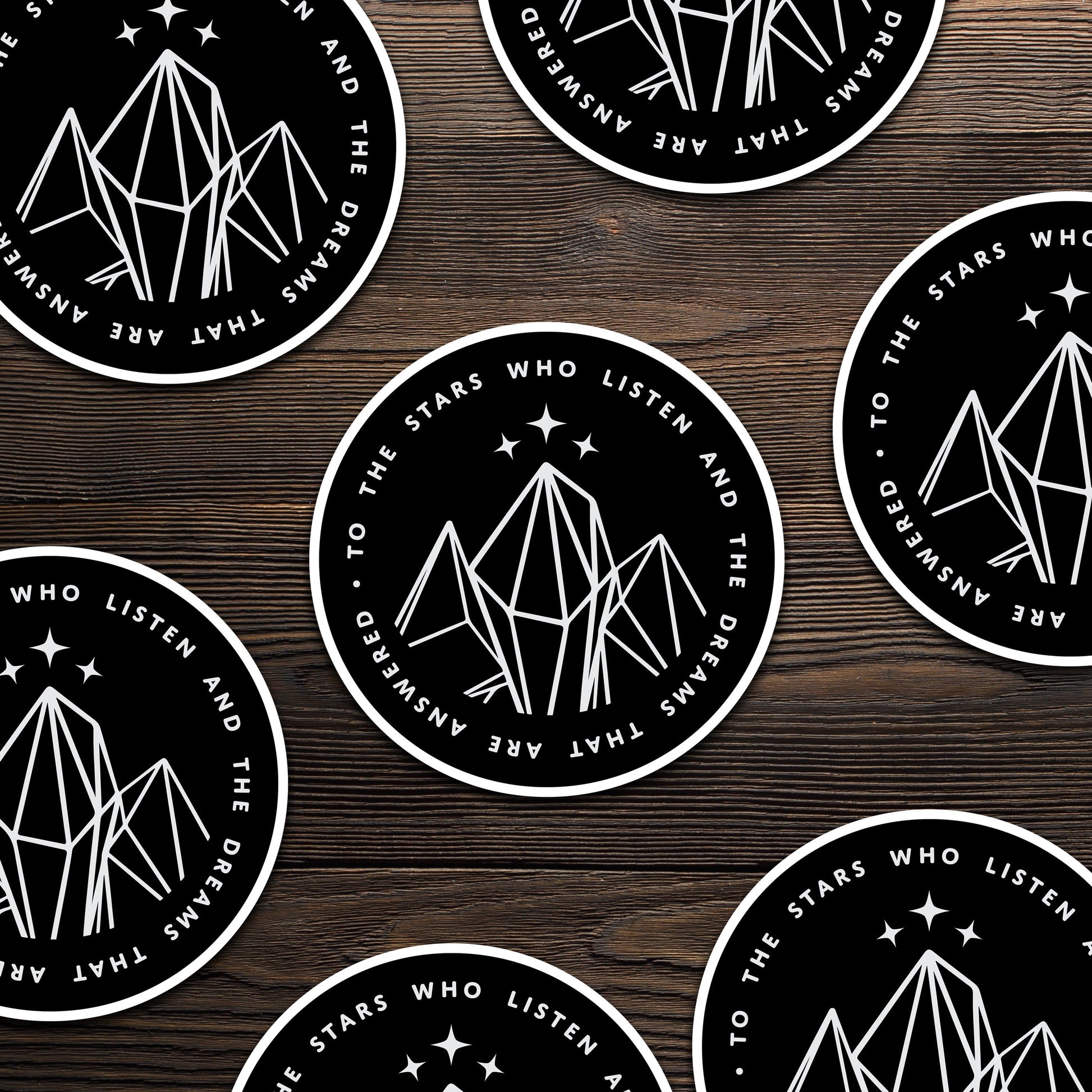 ACOTAR Tattoo Art Sticker - Tattoo Stickers - Traditional Tattoo Style - Old School - Vintage - A Court of Thorns and Roses