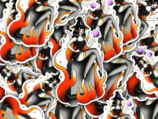 Tattoo Sticker - Something Wicked Pin Up