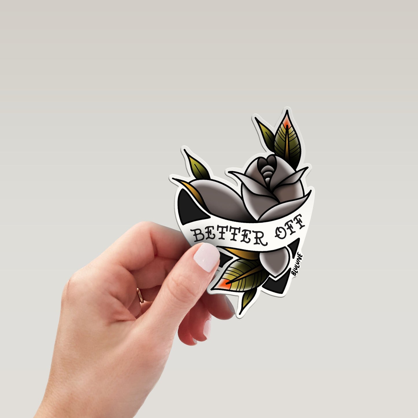 Art Stickers, Edgy Heart Sticker, Tattoo Flash, Roses Hearts, Vintage Tattoo Style, Vintage Sticker